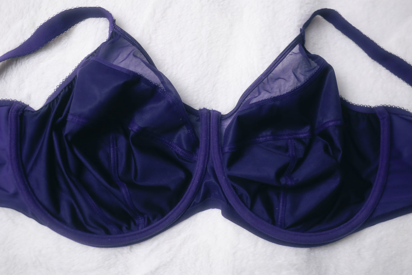 Goddess GD6090 Purple Keira Banded Full Figure Underwire Bra: US 46I / UK 46G