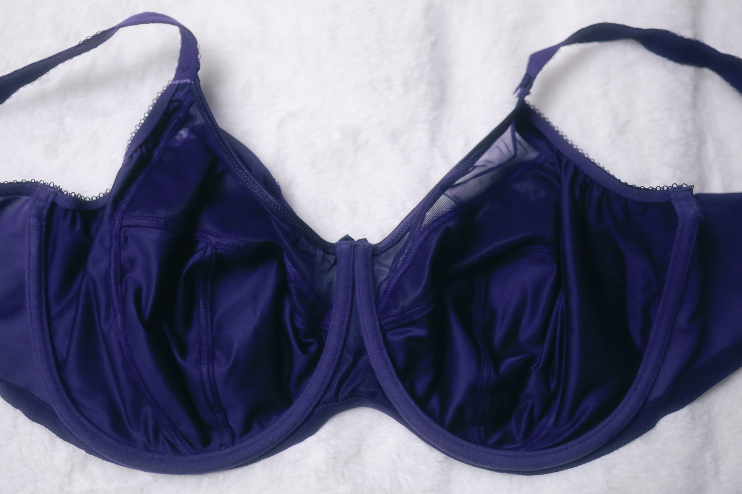 Goddess GD6090 Purple Keira Banded Full Figure Underwire Bra: US 46I / UK 46G