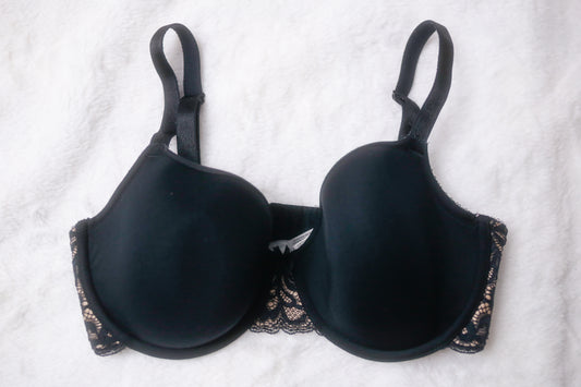 Wacoal 34DD All Dressed Up 853166 Underwire T-shirt Bra Black