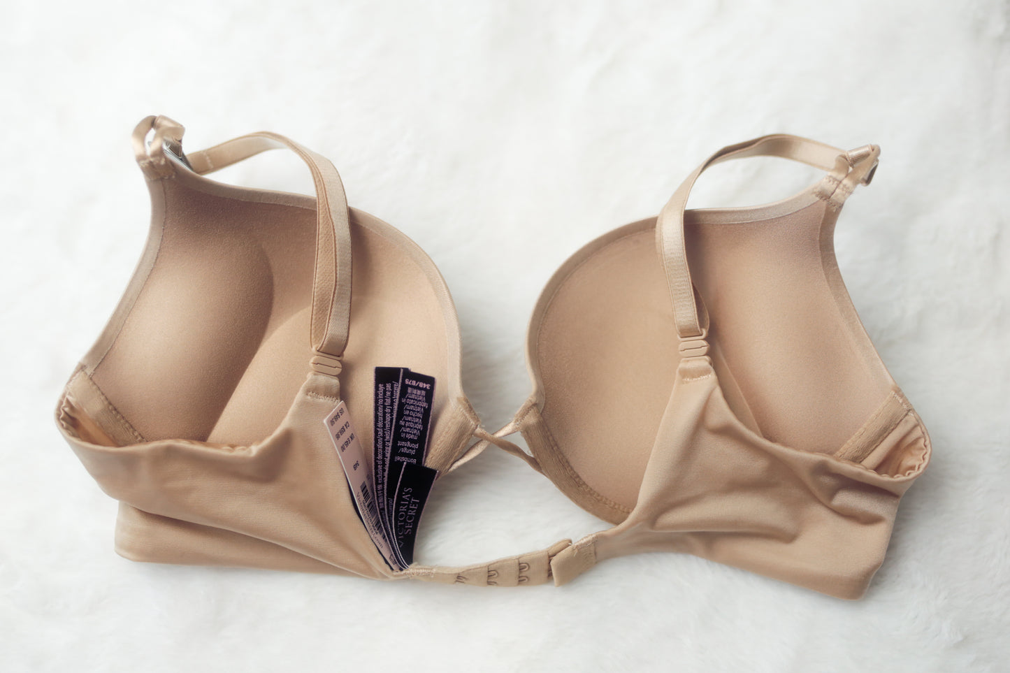 Victoria's Secret 34B Bombshell Push-up Multiway Strap Bra Beige NEW