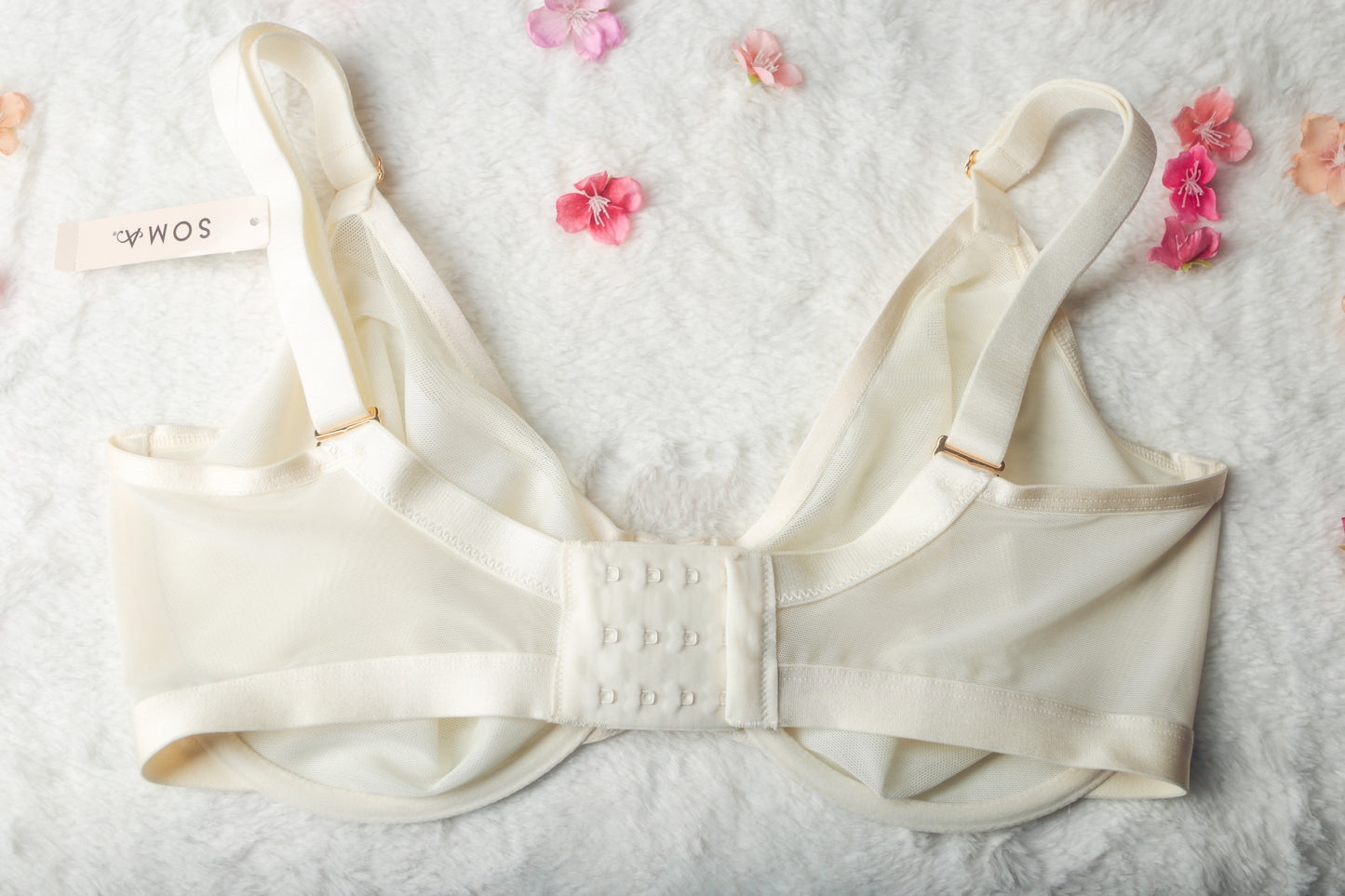 Soma 36G Unbelievable Lift Perfect Coverage Unlined Sheer Underwire Bra White NEW