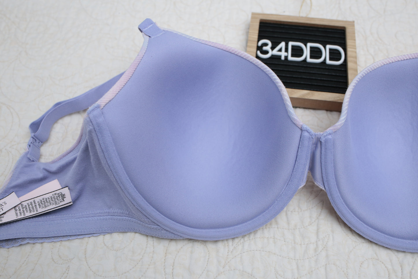 Victoria's Secret 34DDD T-shirt Lightly Lined Demi Bra Pastel Tie-dye