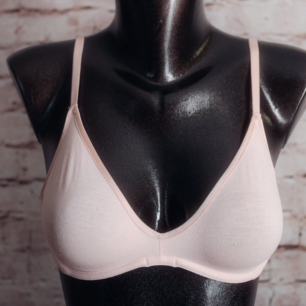 b.tempt'd 34B Cotton to a Tee Scoop Unlined Seamless Underwire Bra Pink 951272