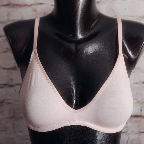 b.tempt'd 34B Cotton to a Tee Scoop Unlined Seamless Underwire Bra Pink 951272