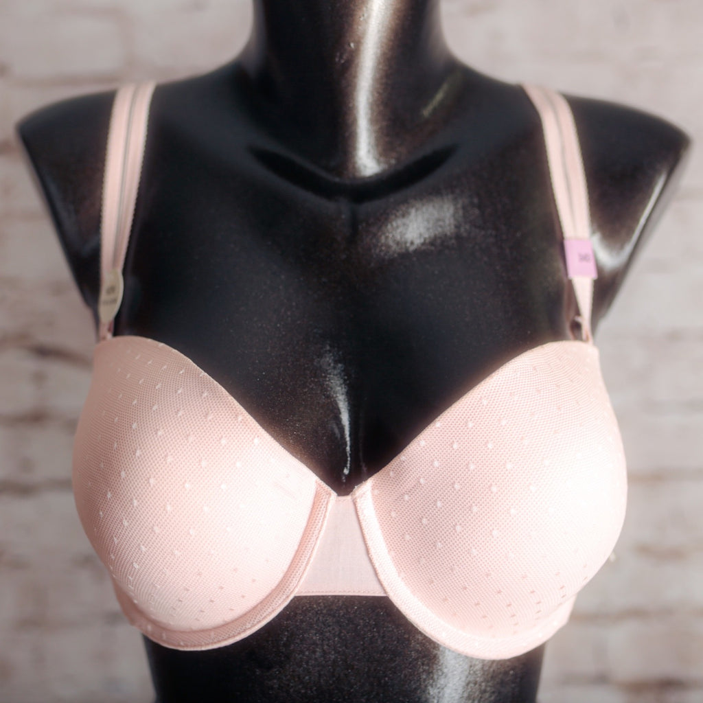 Candie's Pink Pretty Teen Seamless Molded Smooth Underwire T-shirt Bra 34D NEW