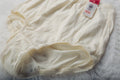 Warner's Vintage Knit Soft 100% Cotton Brief Panties 5 S Ivory Full Back NEW