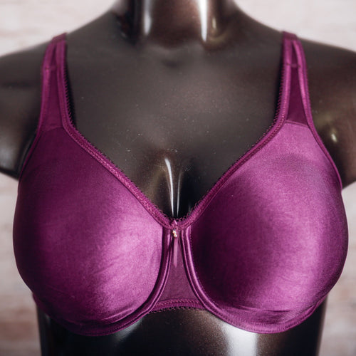 Wacoal Basic Beauty Full-figure 855192 Underwire Unpadded T-shirt Bra 36DD Purple