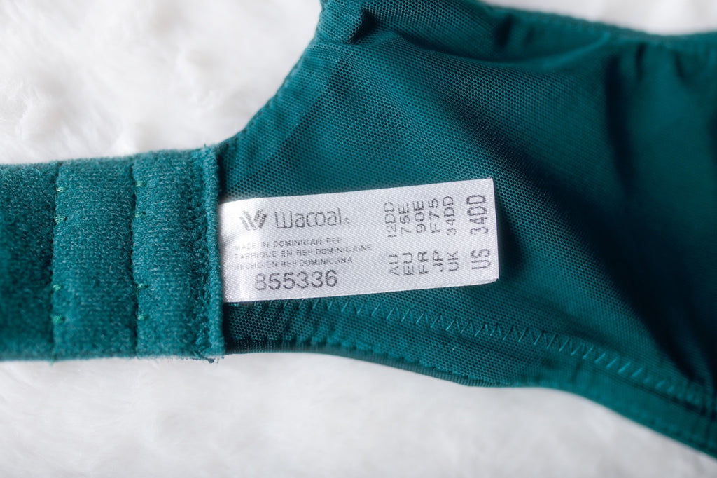Wacoal Elevated Allure 855336 Unlined Sheer Breathable Underwire Bra Green 34D