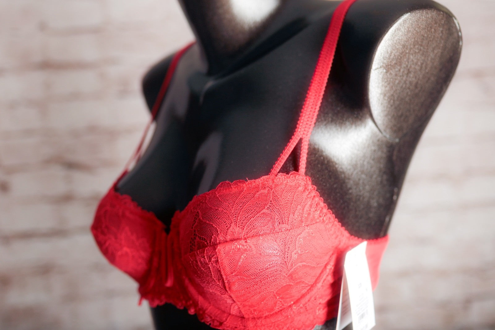 Auden Unlined Semi-sheer Lace Underwire Balconette Bra 32B NEW