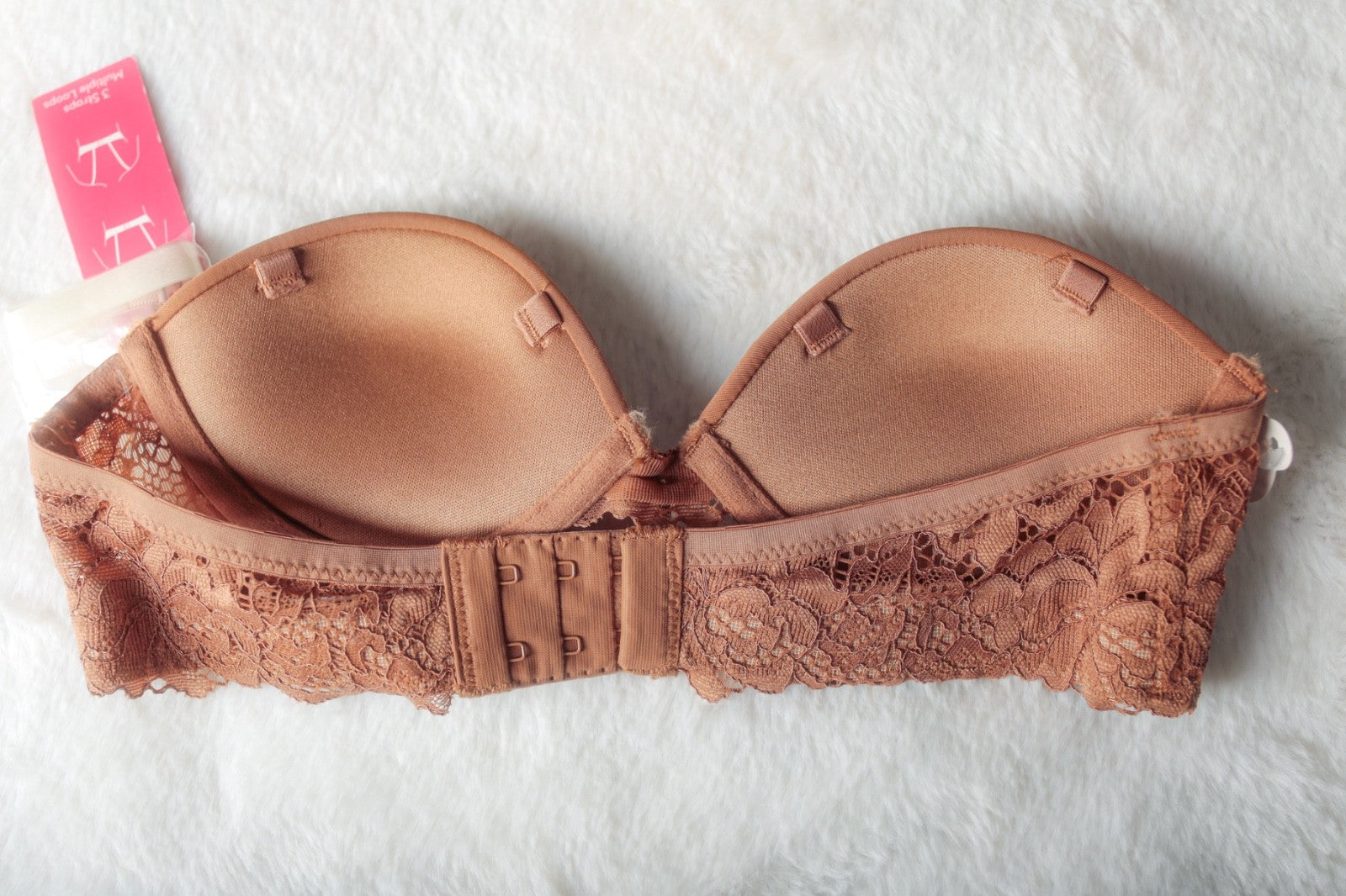 Xhilaration 32AA Multifunction Convertible Padded Underwire T-shirt Bra Brown NEW