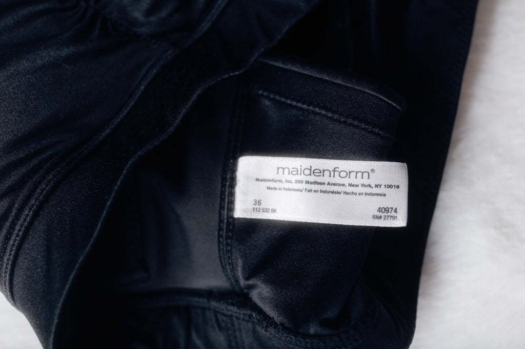 Maidenform Dream 40974 Bandeau Convertible Wireless Bra 36 Band Black
