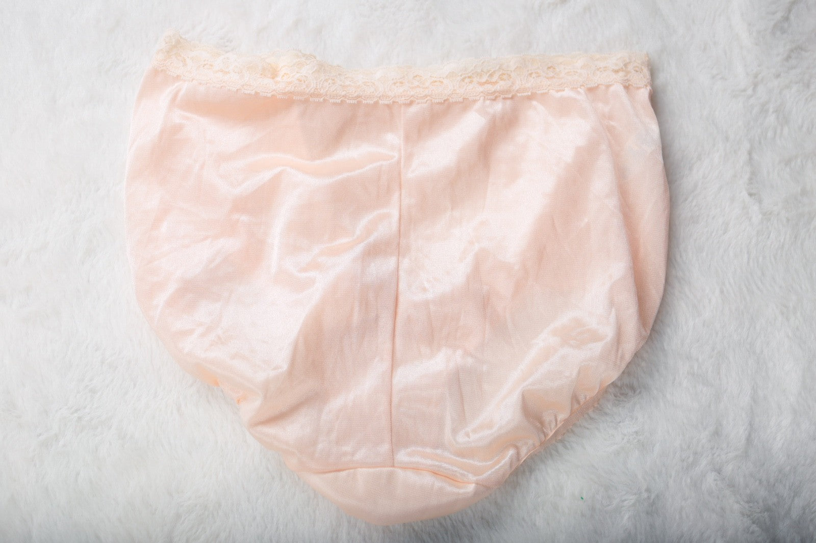 Warner's Vintage Silky Shiny Soft Satin Brief Panties 5 S Nude Full Back NEW