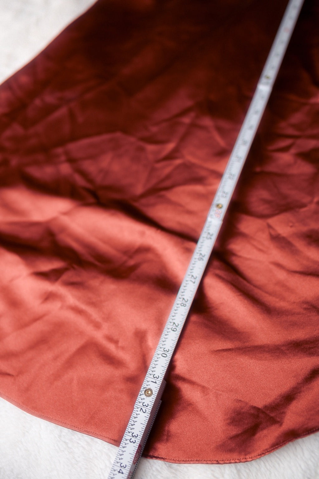 Chance Encounters Sexy Retro Glam Silky Shiny Soft Satin Chemise Lingerie Small Red