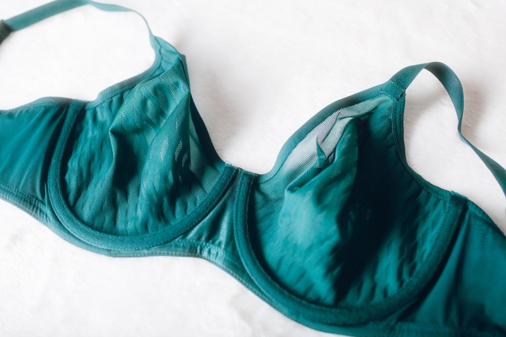 Wacoal Elevated Allure 855336 Unlined Sheer Breathable Underwire Bra Green 34D