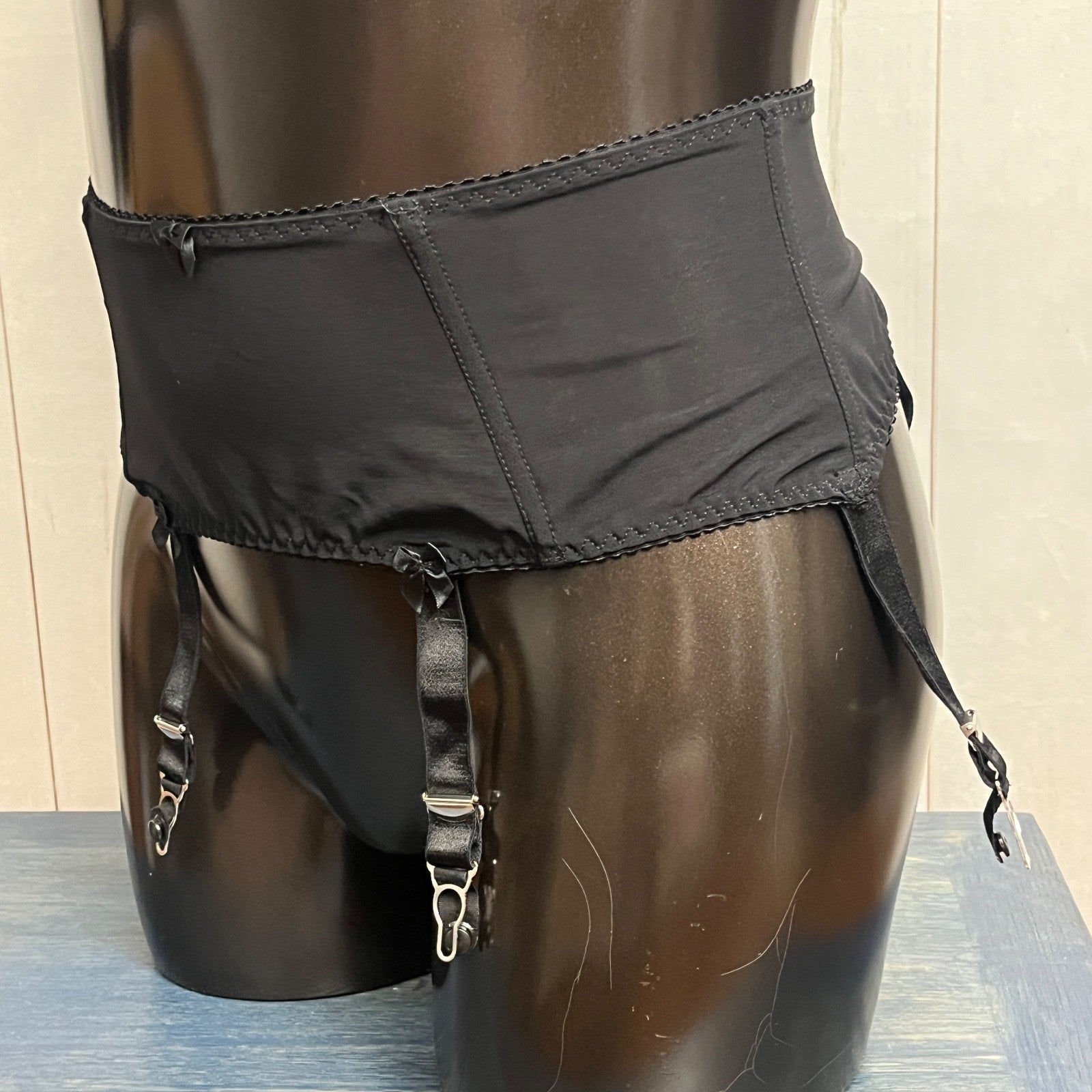 What Katie Did Vintage Sexy Garter Suspender Belt XXXL 3XL 3X Black England-made