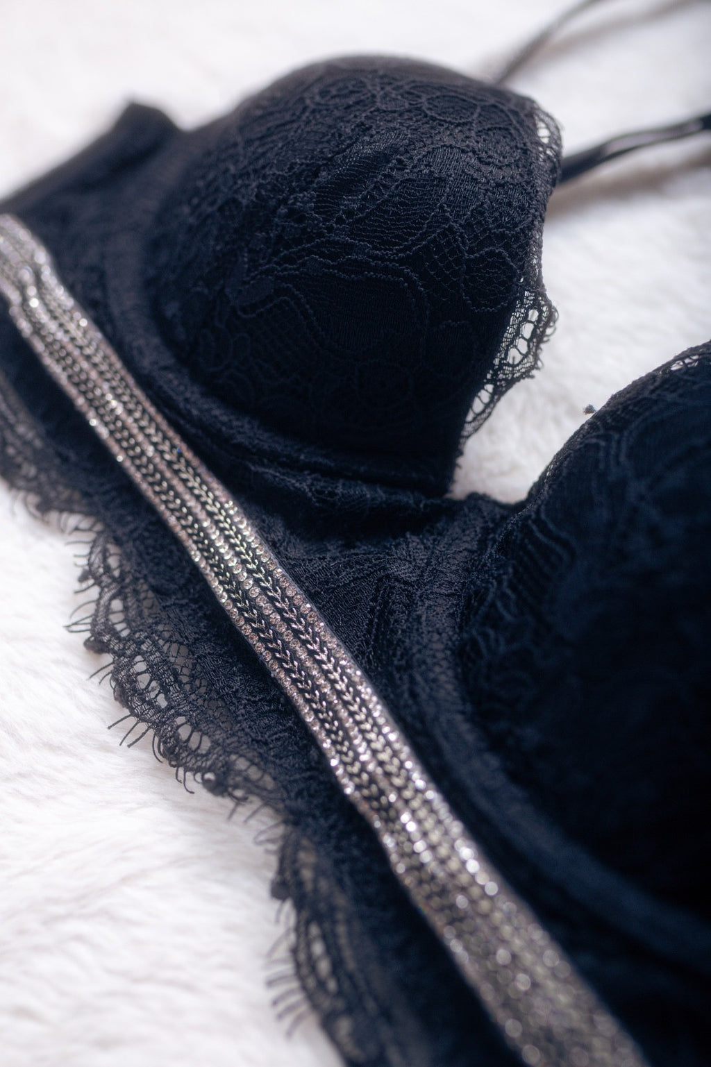 Victoria's Secret Very Sexy Shine Strap Push Up Padded Bra Black 30A