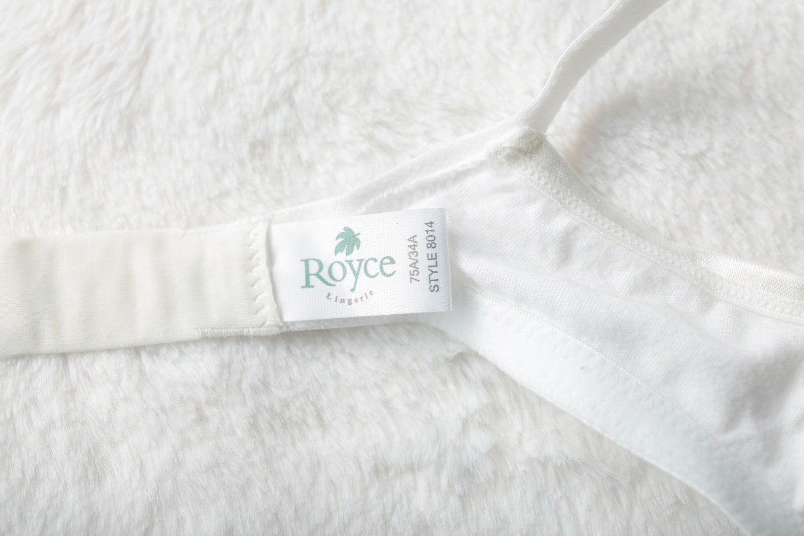Royce Vintage 34A Retro Cotton Wireless Lightly Padded Training Bra White