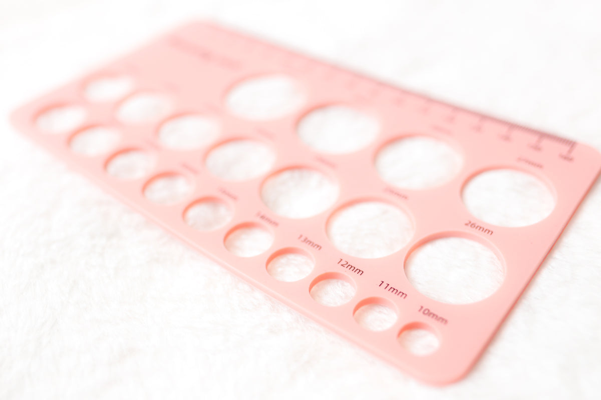 Silicone Nipple Measurement Ruler Tool for Breast Pump Flange Sizing