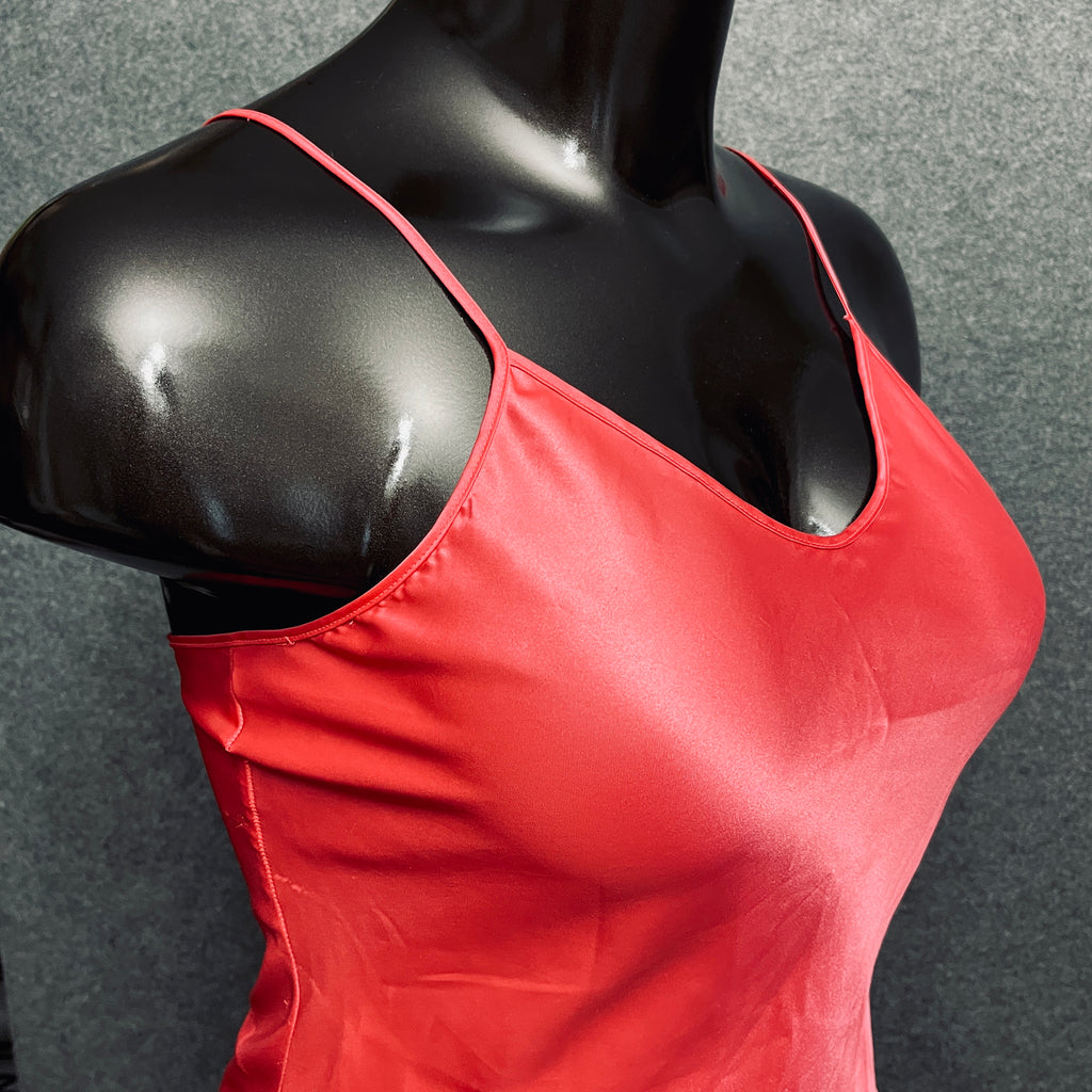 Unbranded Pink Satin Chemise Babydoll Lingerie: Size Large