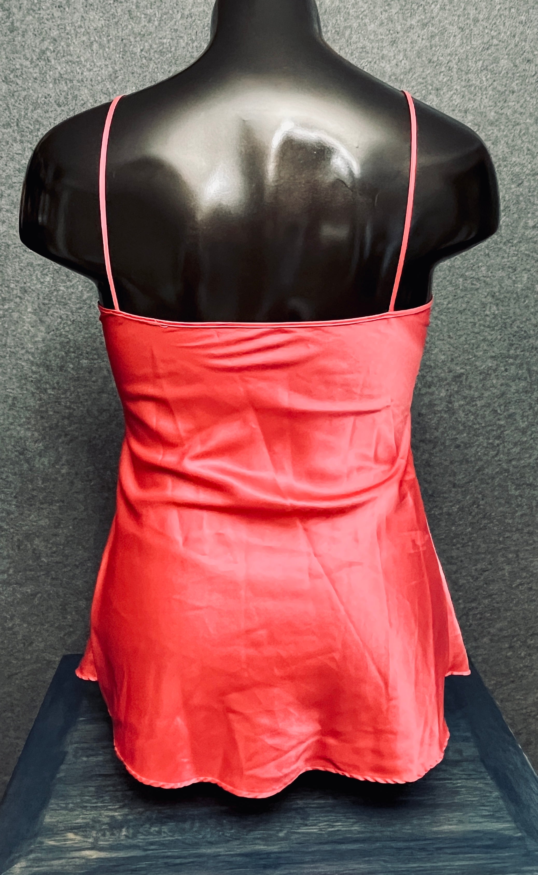 Unbranded Pink Satin Chemise Babydoll Lingerie: Size Large