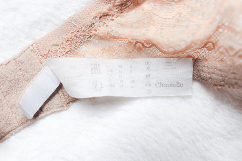 Chantelle Merci Spacer Breathable Lined T-shirt Bra 34DD Beige