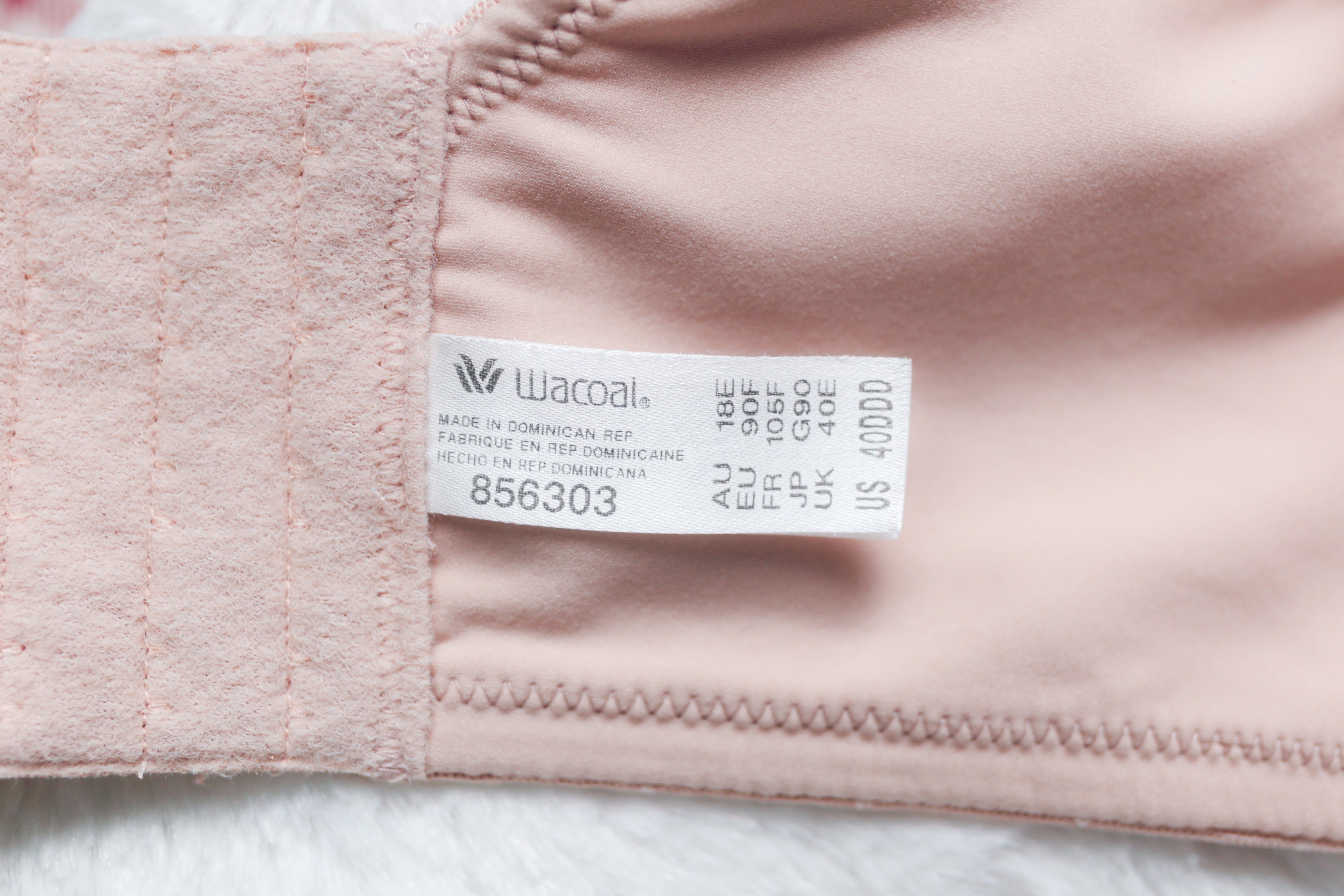 Wacoal Back Appeal Wire Free 856303 Wireless Bra 40DDD Nude