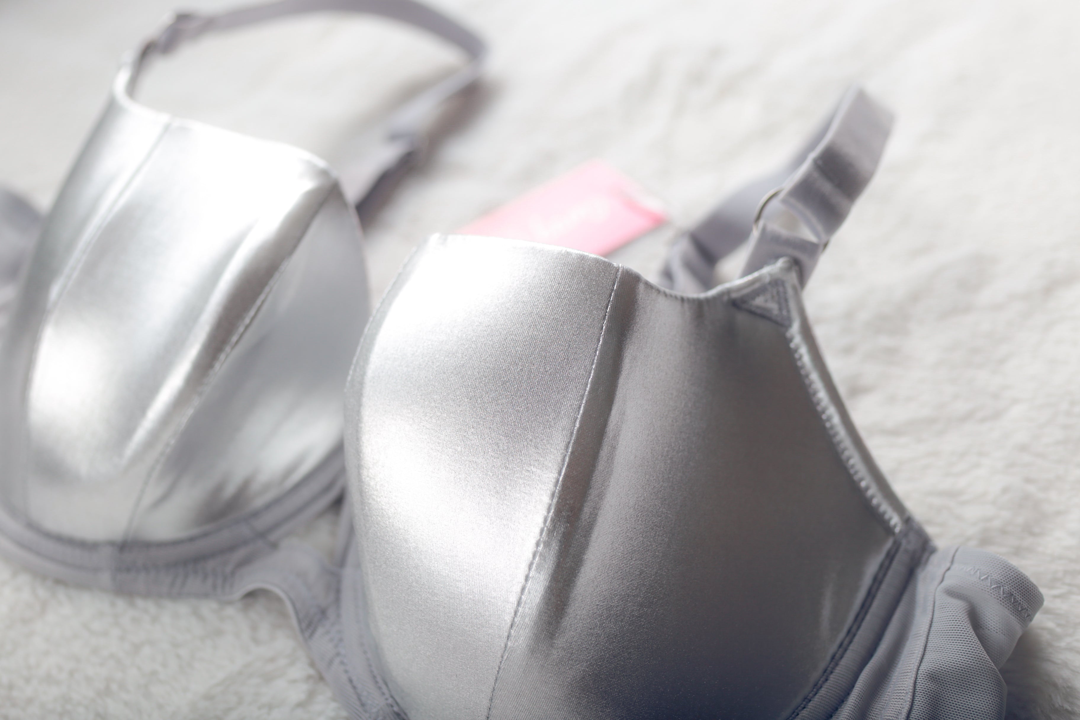 Curvy Kate 38D Lift Off Padded Balcony Underwire Balconette Bra Silver NEW