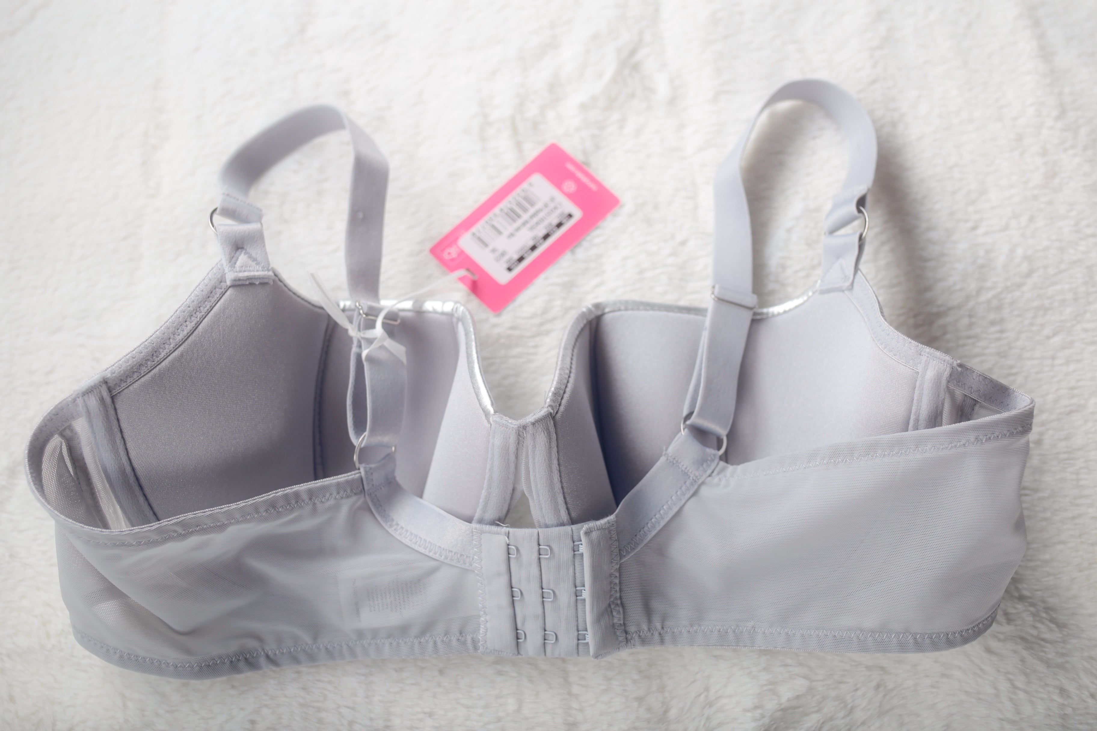 Curvy Kate 38D Lift Off Padded Balcony Underwire Balconette Bra Silver NEW