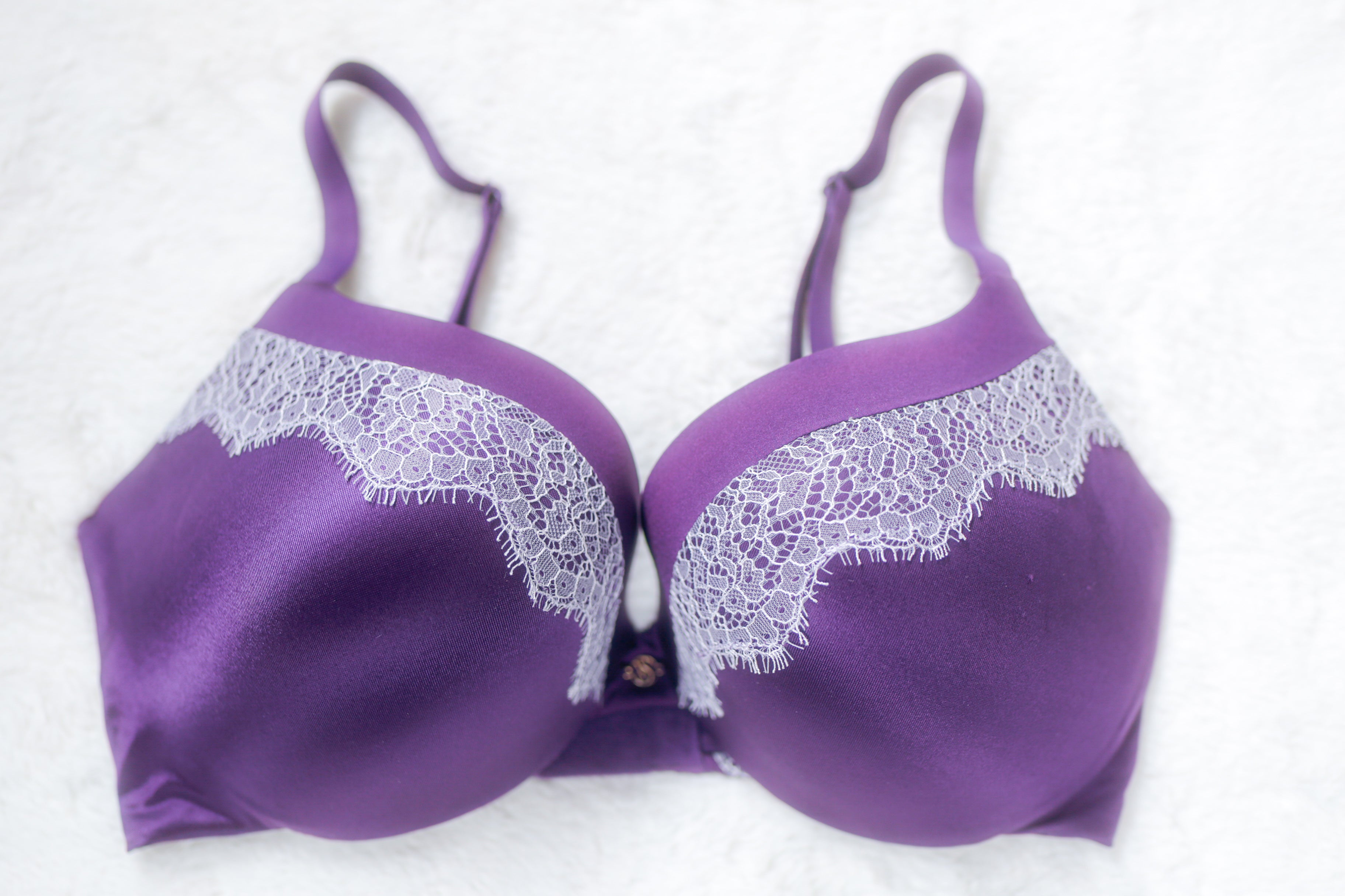 Victoria's Secret Push-up Padded Underwire T-shirt Bra Purple 34DD
