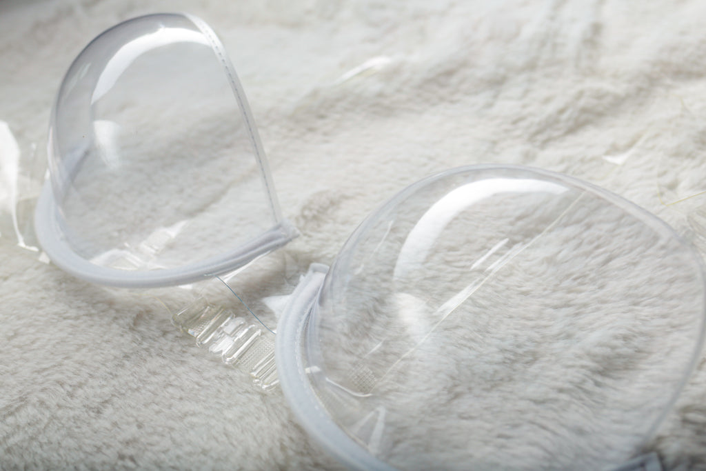 Transparent Clear Underwire Bra 34B 34C
