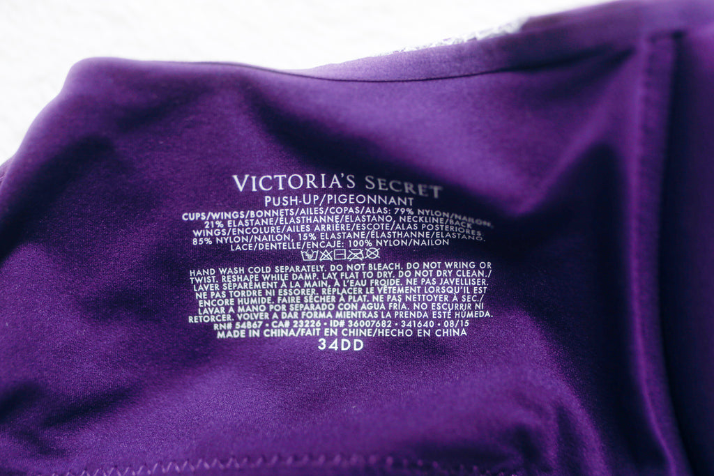 Victoria's Secret Push-up Padded Underwire T-shirt Bra Purple 34DD