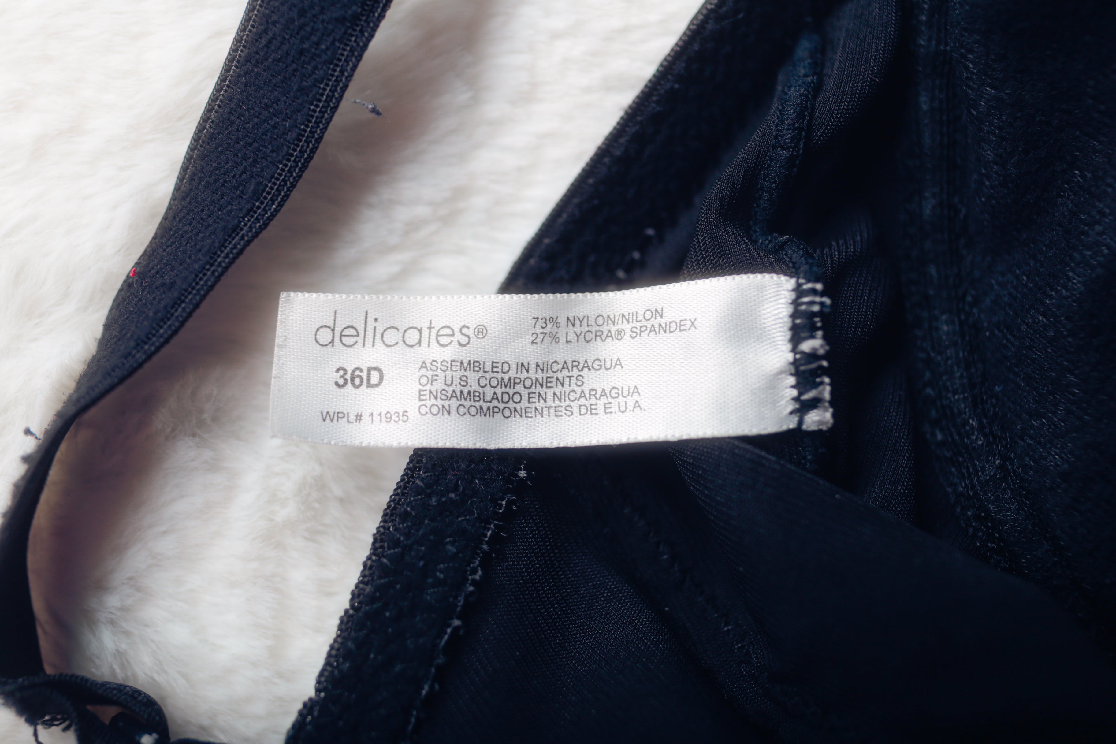 Delicates Satin Smoothing Compression Teddy Bodysuit 36D Black