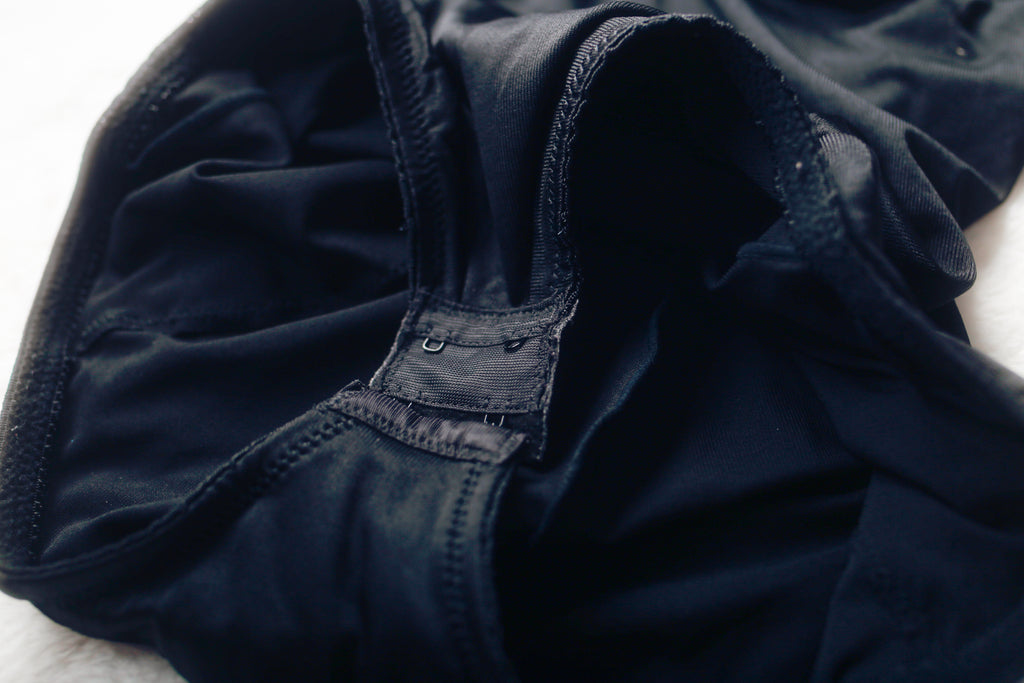 Delicates Satin Smoothing Compression Teddy Bodysuit 36D Black