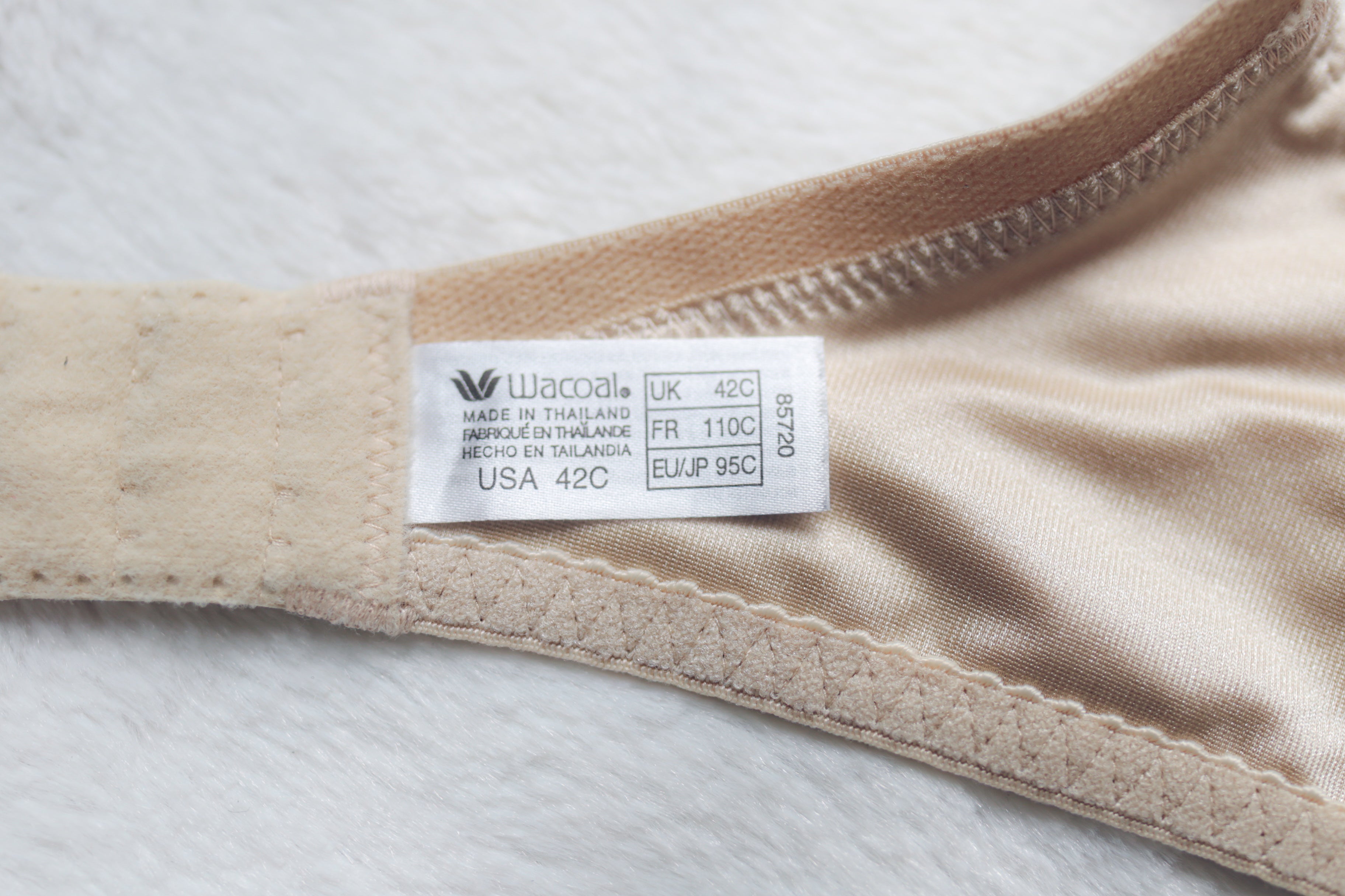 Wacoal Renaissance Rose 85720 Unlined Lace Underwire Bra Beige 42C