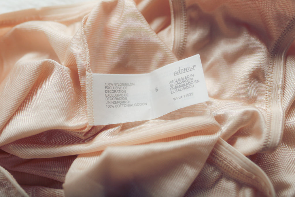 JCPenney Adonna Vintage Silky Satin High Rise Full Back Brief Panties 6 Medium Nude NEW