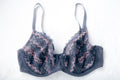 Freya AA5621 Festival Vibe High Apex Unlined Embroidered Bra Gray US 36G UK 36F
