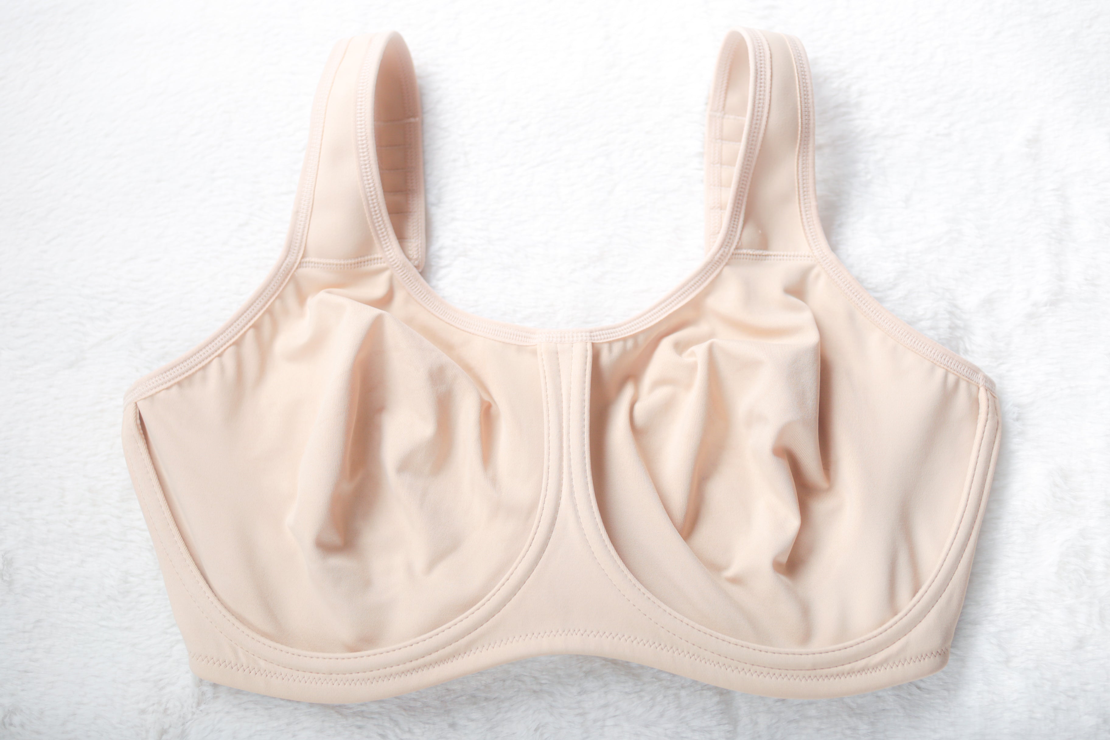 Wacoal Simone Sport Underwire 855170 Sports Bra Beige US 38DDD UK 38E