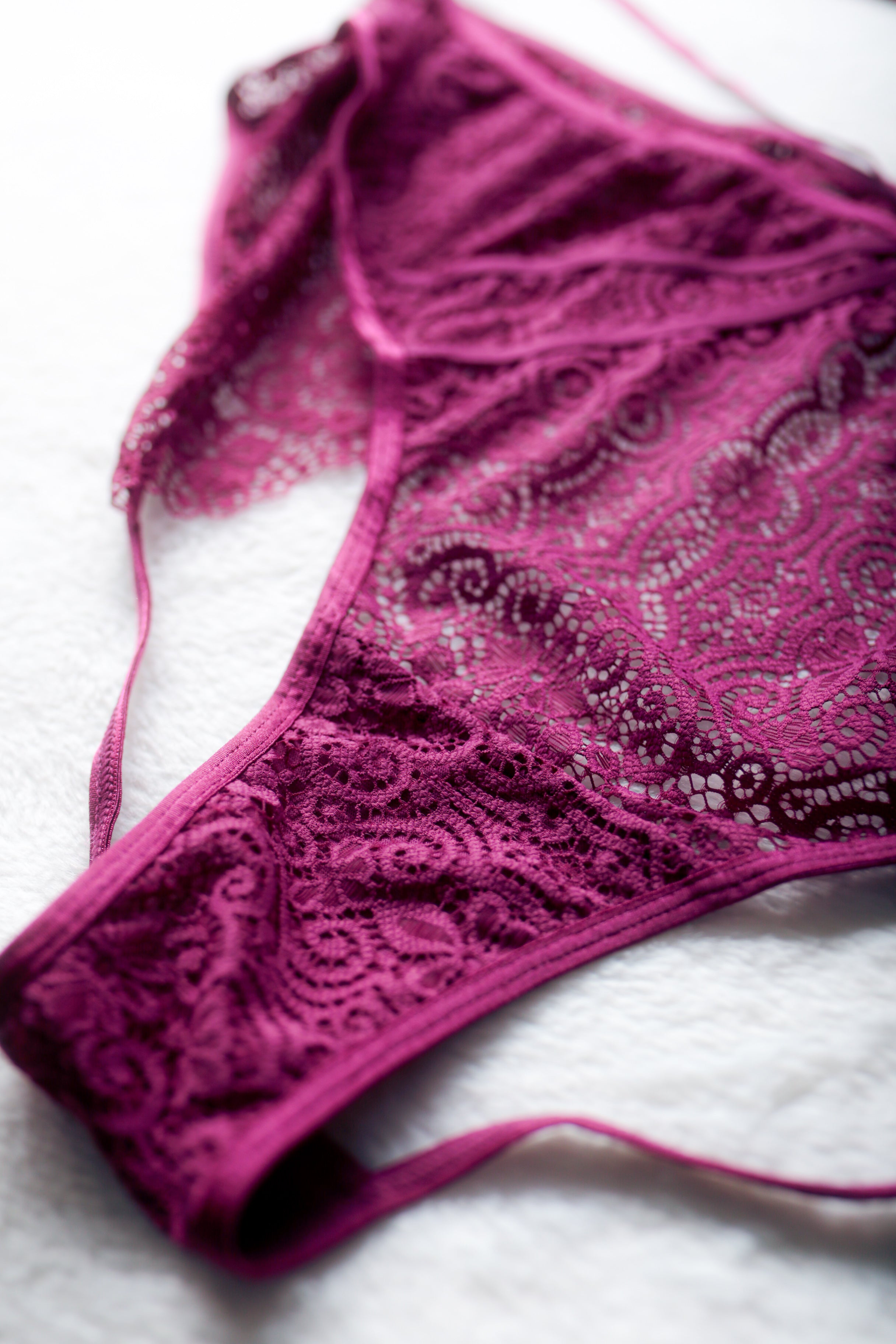Adore Me Open Back Strappy Sheer Lace Panties 4X XXXXL NEW