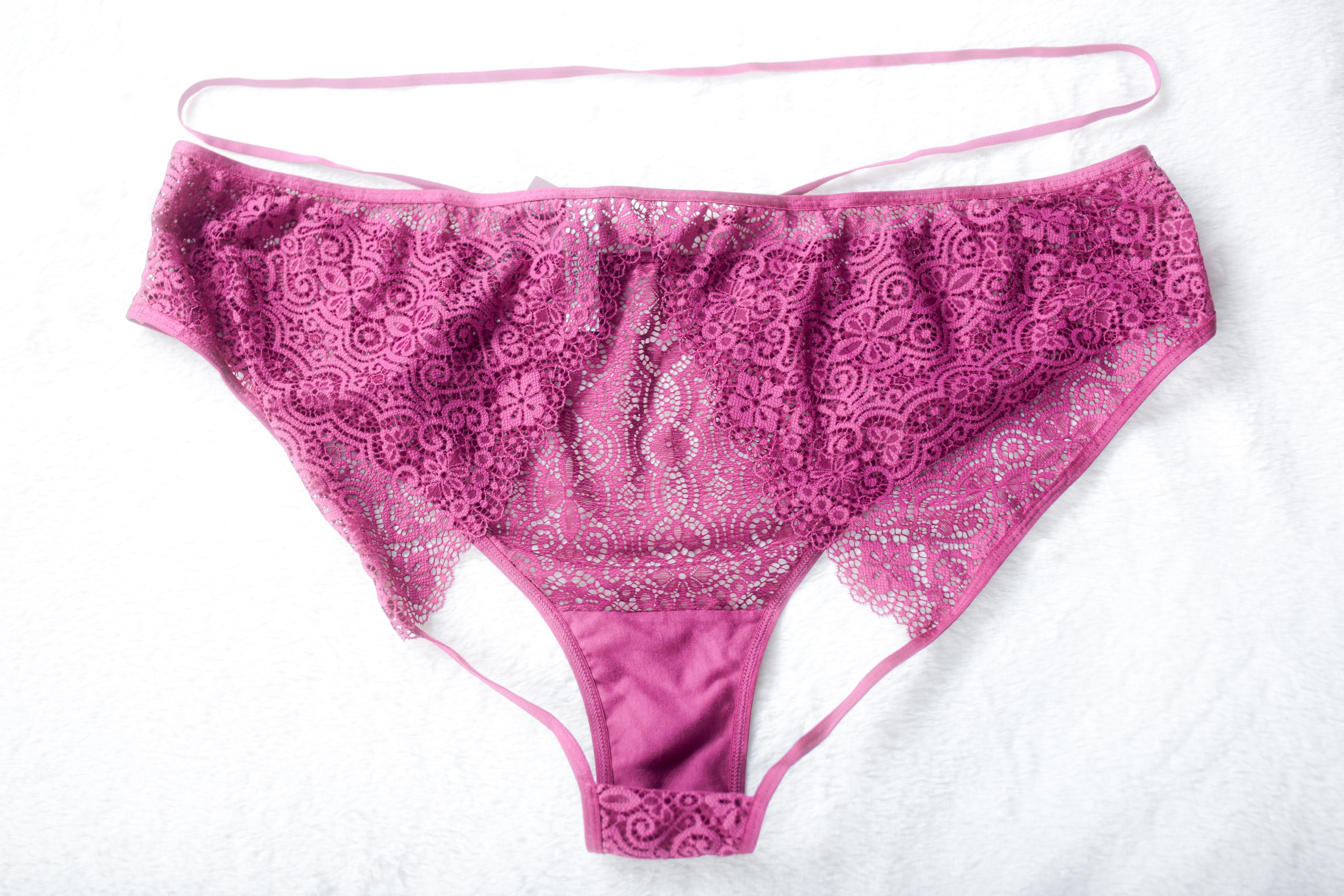 Adore Me Open Back Strappy Sheer Lace Panties 4X XXXXL NEW