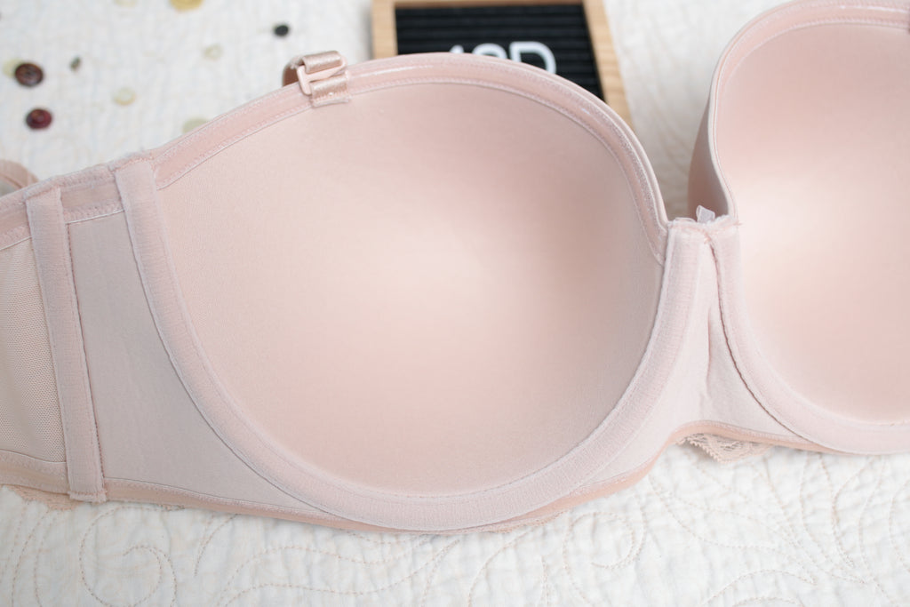 Torrid Curve 42D Convertible Underwire T-shirt Bra Pink Nude