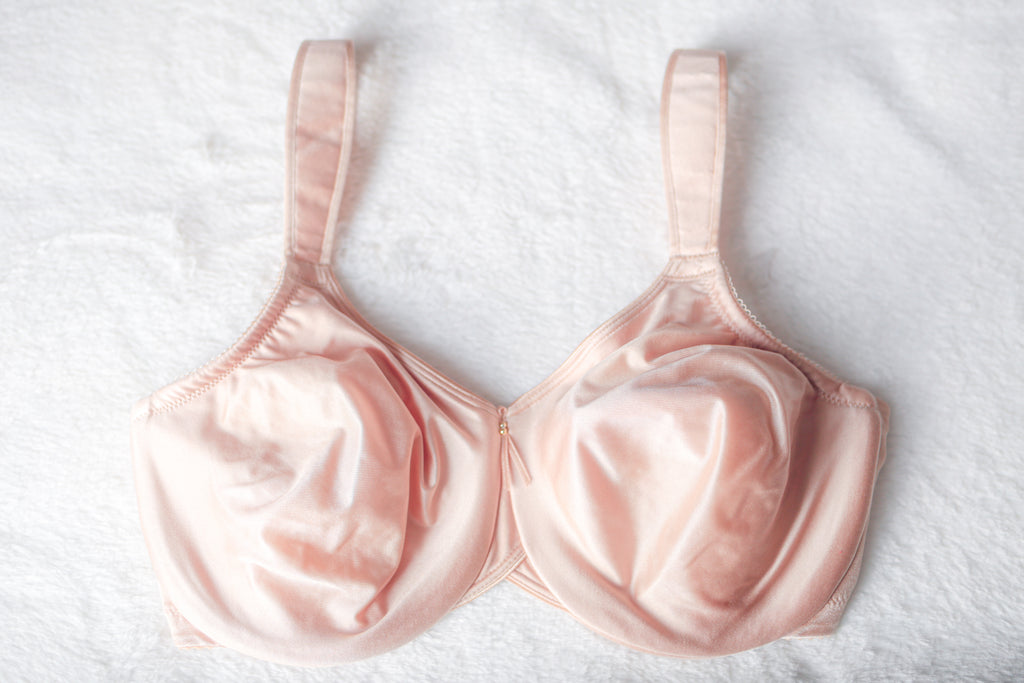 Wacoal Bodysuede 85185 Seamless Unlined Full Coverage Bra Beige 32DDD