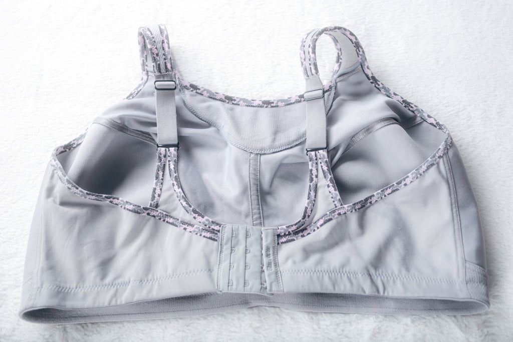 Glamorise Sport 1066 No Bounce Camisole Wireless Sports Bra Gray US 48G UK 48F