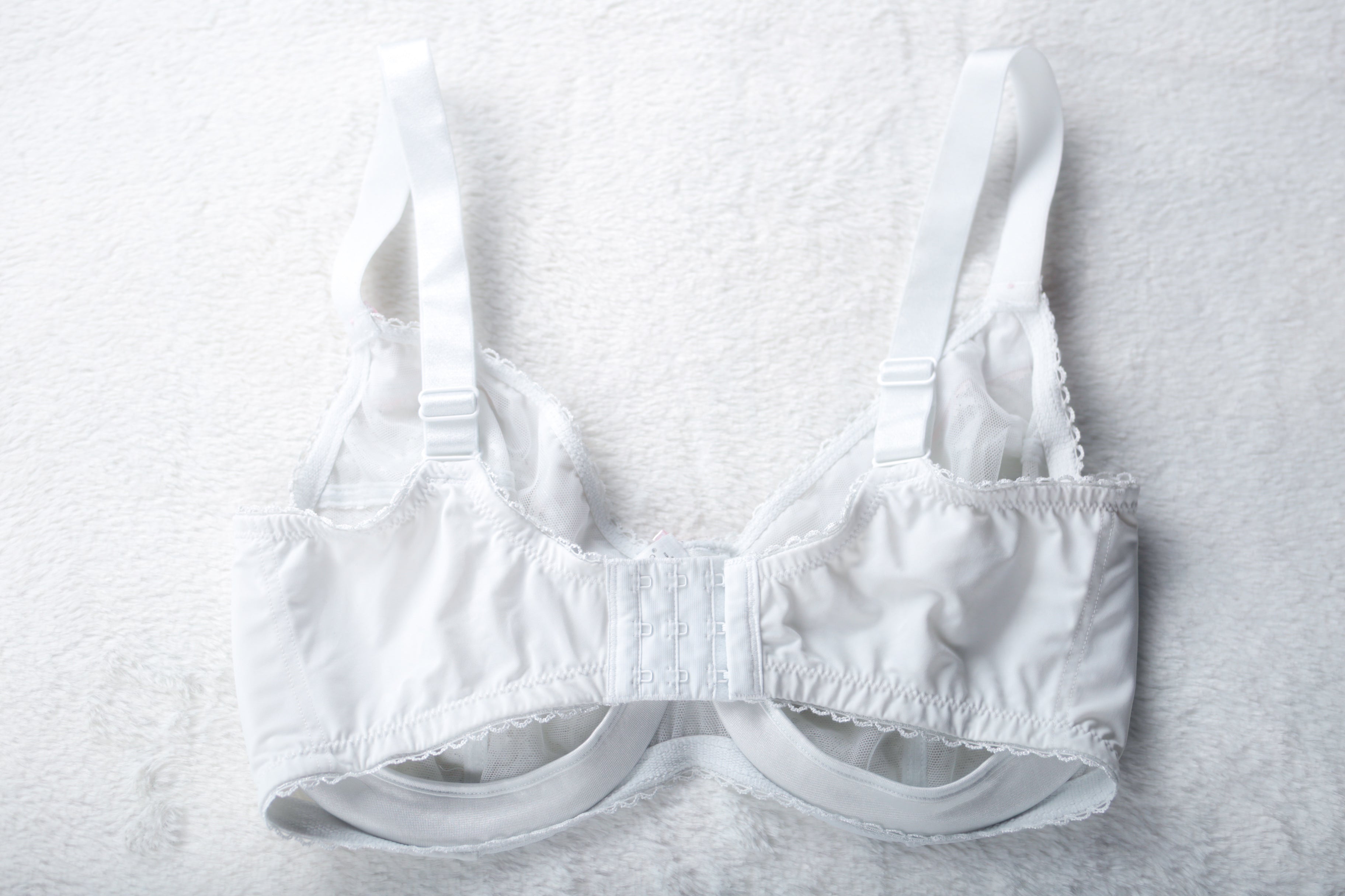 Glamorise 9845 Elegance Lace Wonderwire Unlined Underwire Bra White US 34H UK 34G
