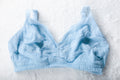Cosabella Dolce Curvy Bralette Unlined Boho Lace Wireless Bra Blue Medium