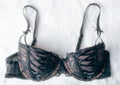 Adore Me Enna Contour Lace-up Corset Cup Balconette Underwire Black 34C