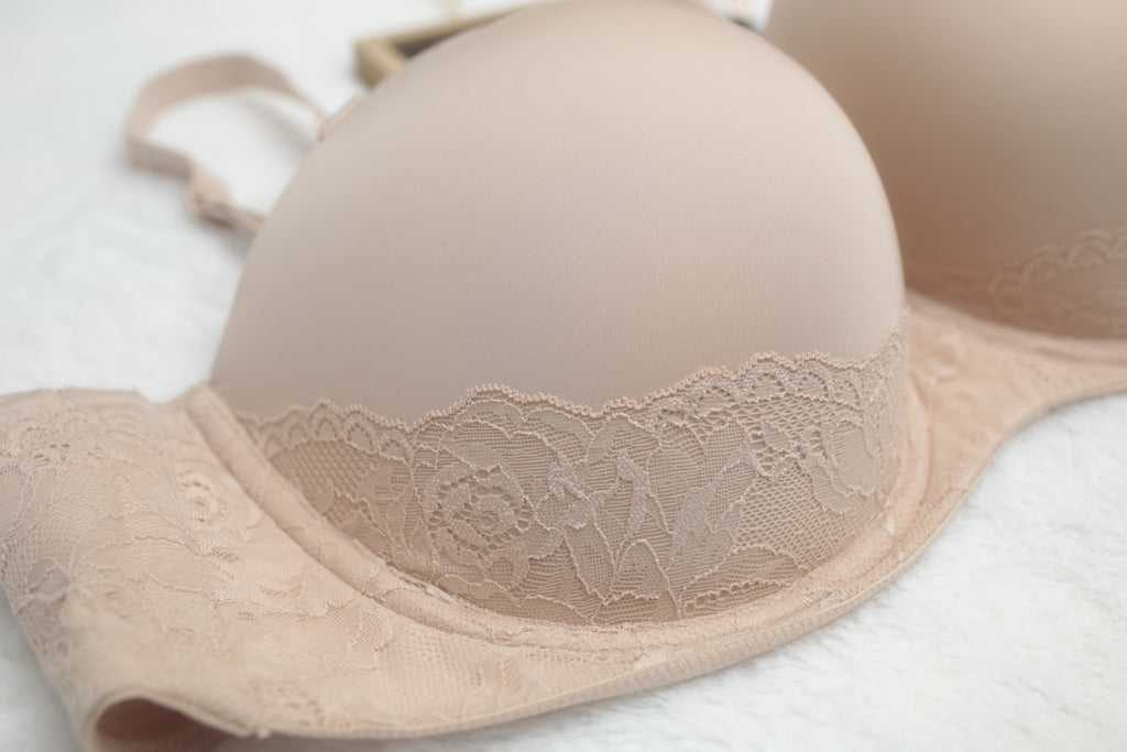 Torrid Curve 46D Push-up Convertible Underwire T-shirt Bra Nude NEW