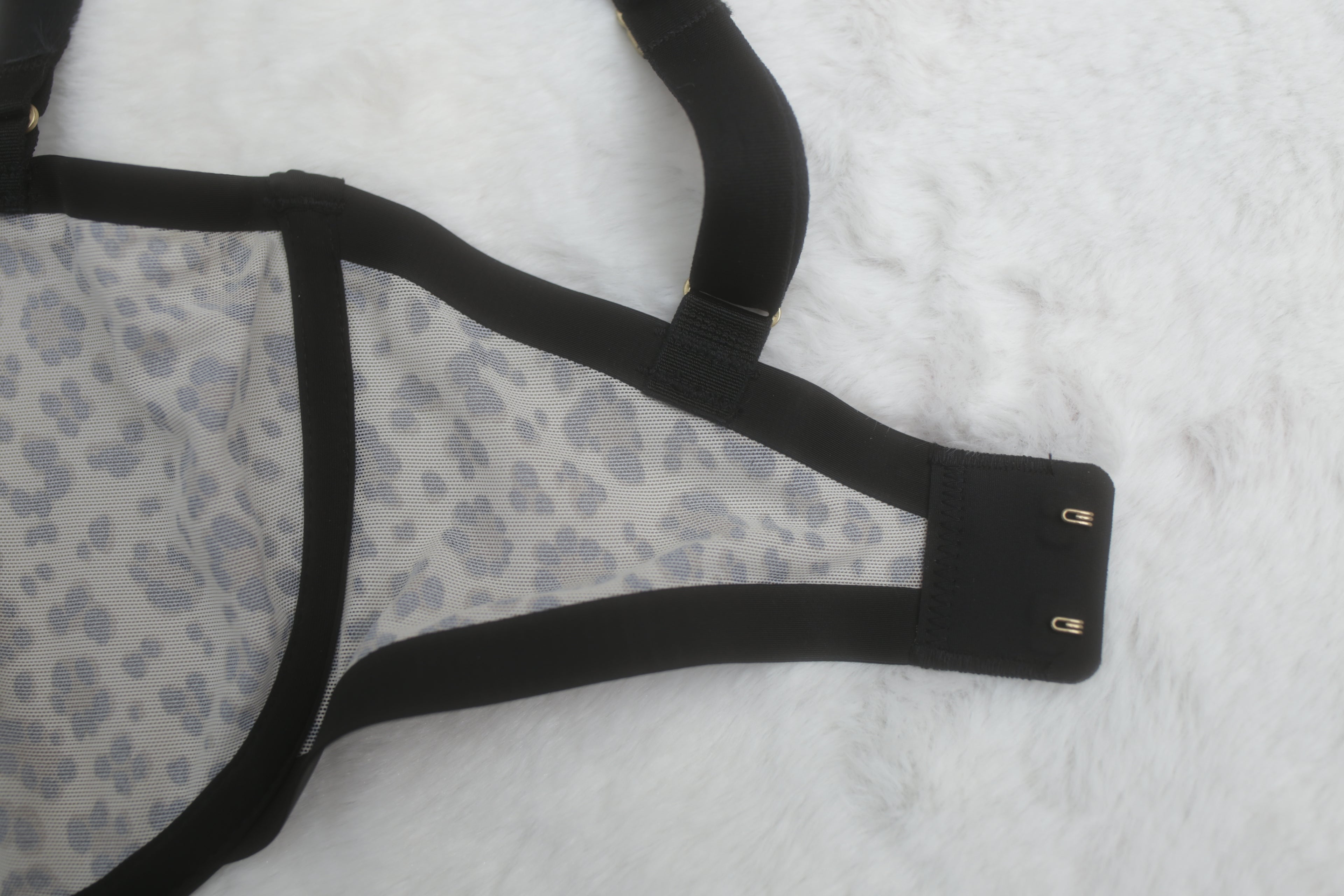 CUUP 30G Karoline Balconette Seamed Unpadded Bra Leopard NEW