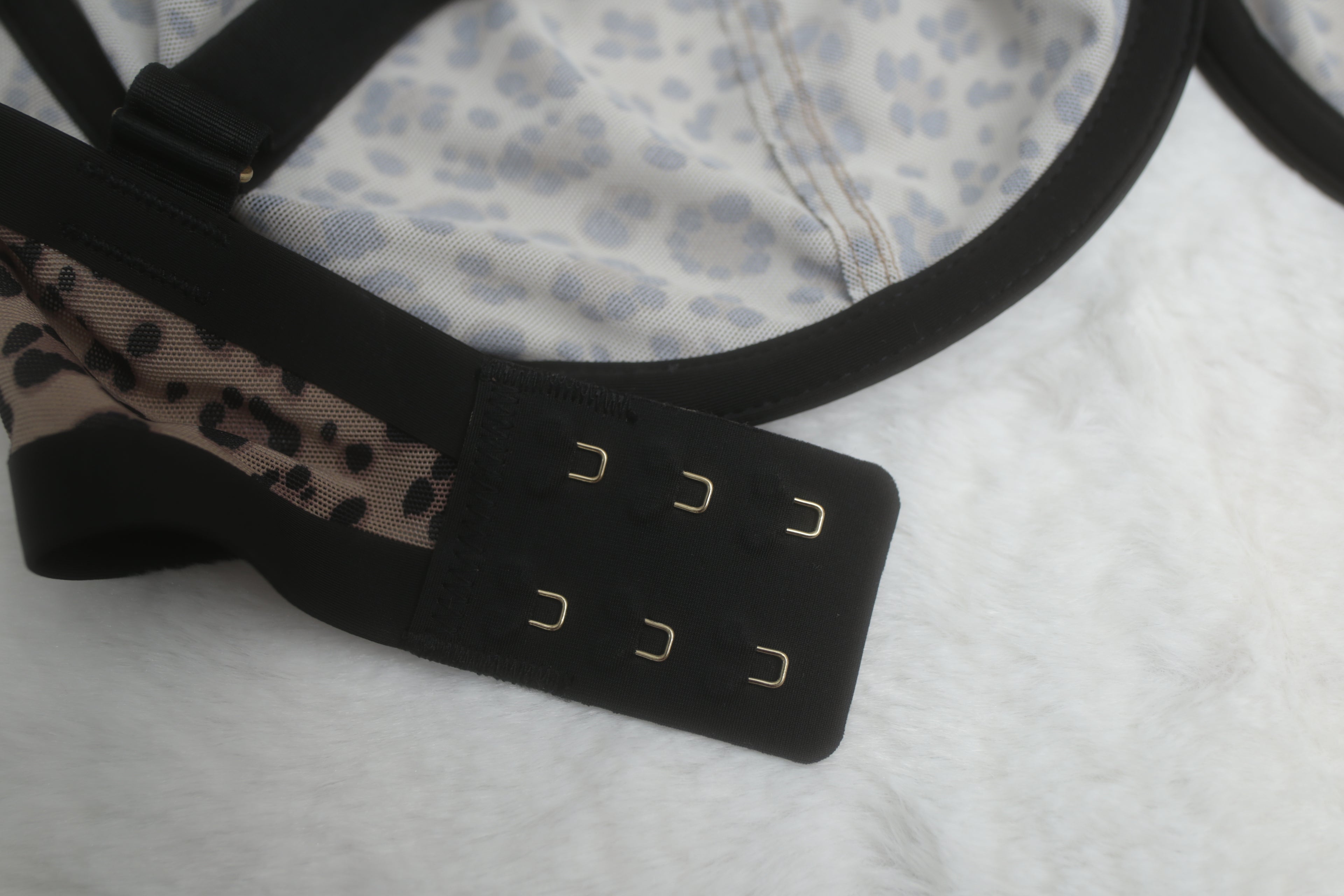 CUUP 30G Karoline Balconette Seamed Unpadded Bra Leopard NEW