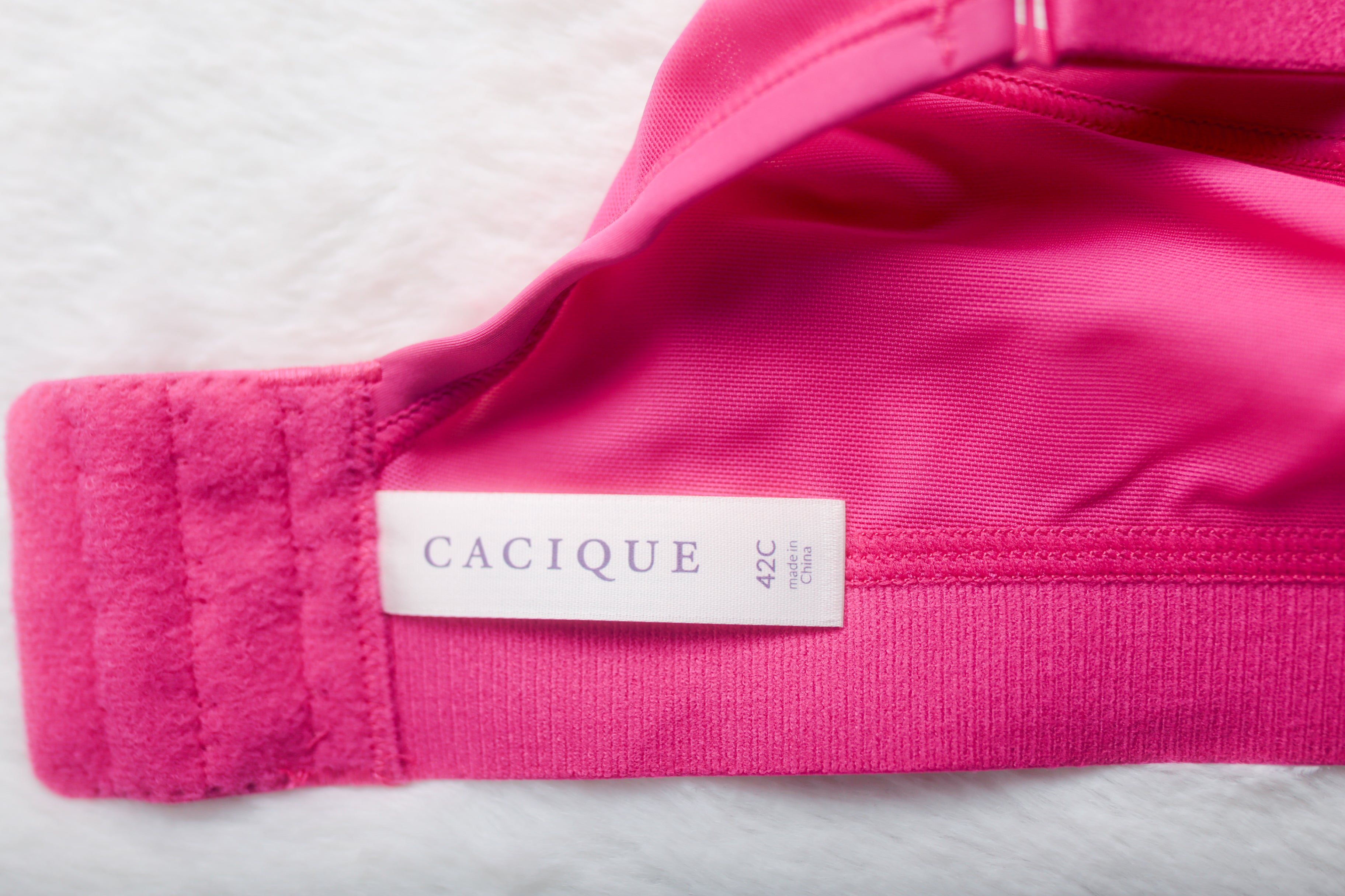 Cacique 42C Cooling Unlined No-wire Wireless Unpadded Bra Pink NEW