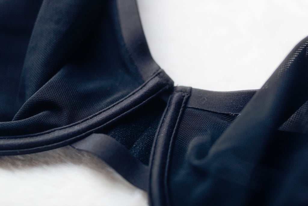 Auden 42DD Mesh Unlined Sheer See-thru Underwire Demi Bra Black NEW